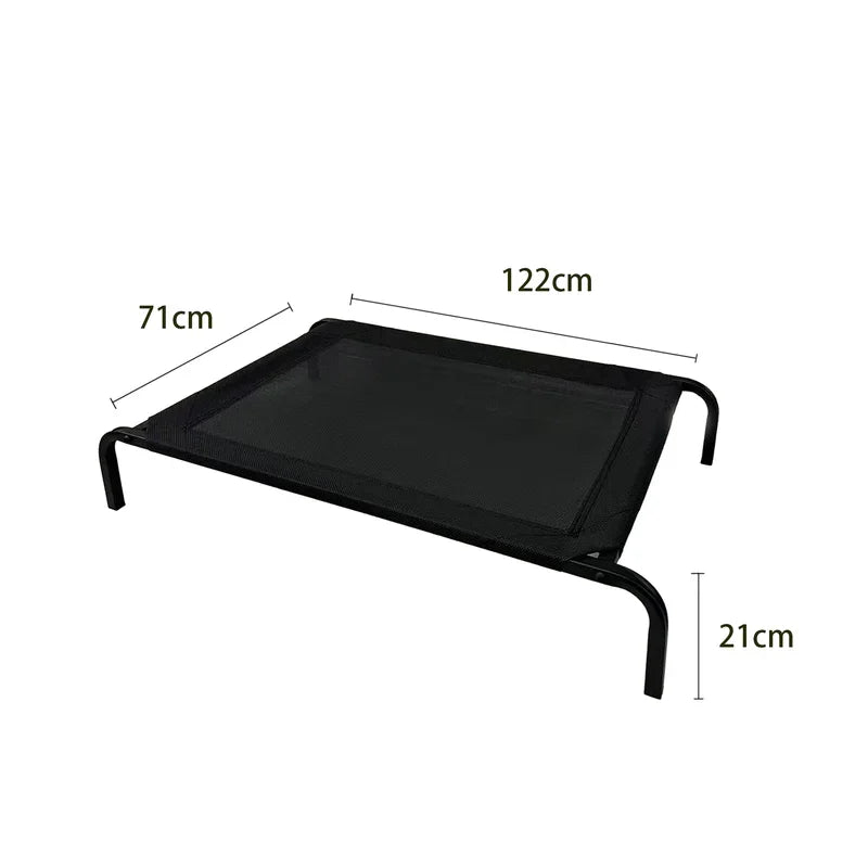 Elevated Breathable Dog Bed with Steel Frame