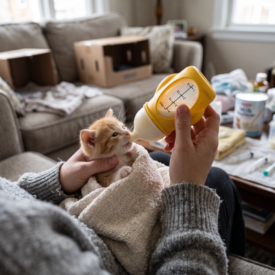 Puppy & Kitten Nursing Bottle – 20ml / Yellow