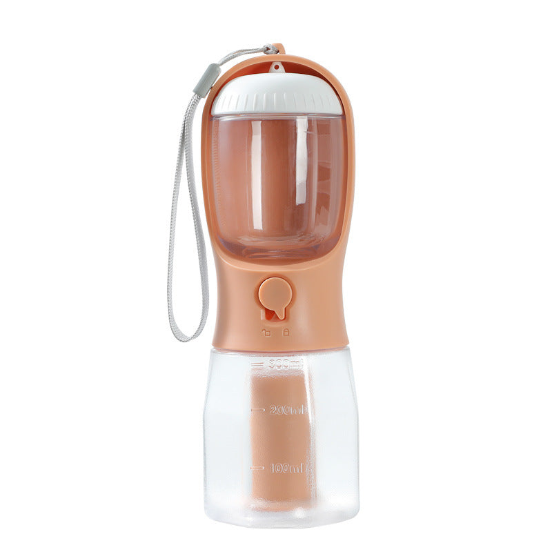 3-in-1 Portable Dog Water Bottle with Food Holder