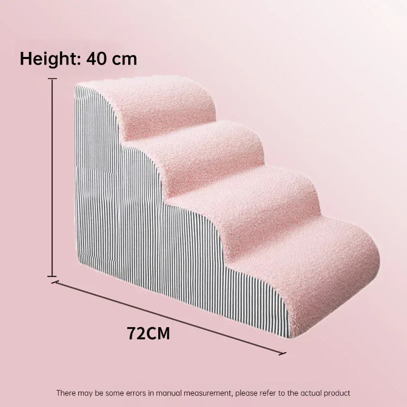 Memory Foam Pet Stairs with Non-Slip Washable Cover