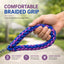 Heavy-Duty Braided Dog Leash with Chain-Control Collar