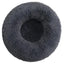 Leila Calming Plush Donut Dog Bed with Raised Rim for Cats and Dogs