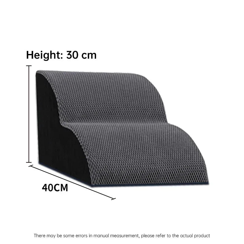 Memory Foam Pet Stairs with Non-Slip Washable Cover