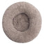 Leila Calming Plush Donut Dog Bed with Raised Rim for Cats and Dogs