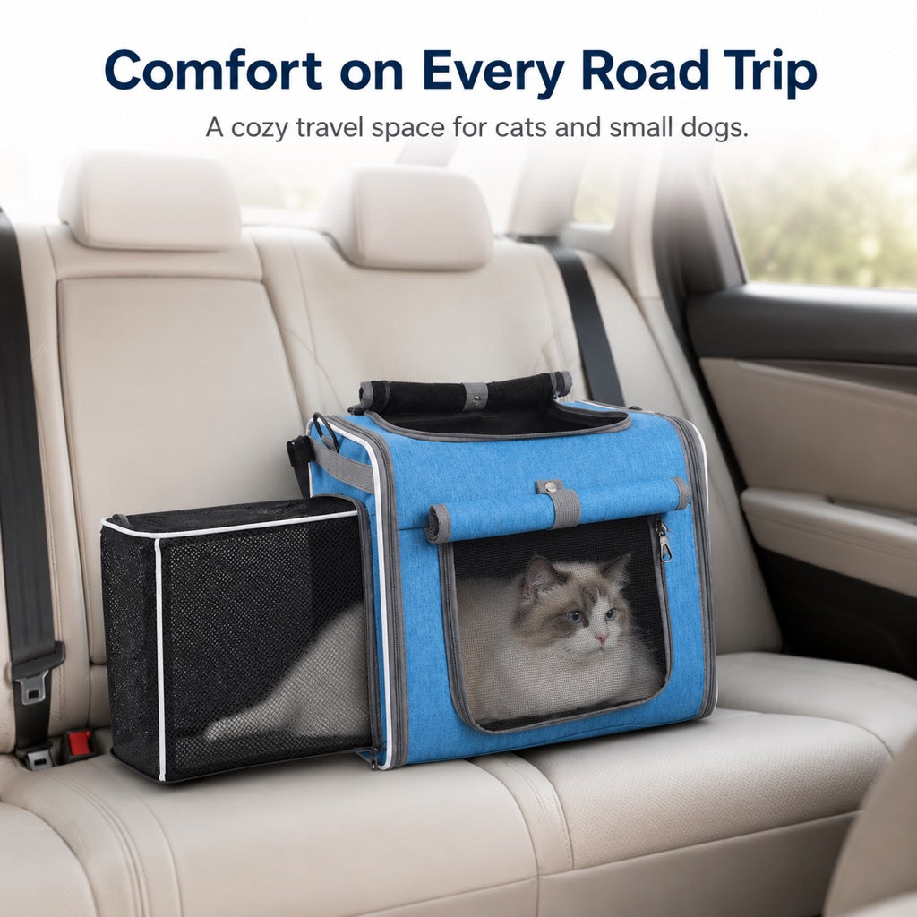 4-in-1 Expandable Bike Pet Carrier Backpack