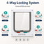 4-Way Locking Cat Door for Interior Doors