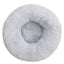 Leila Calming Plush Donut Dog Bed with Raised Rim for Cats and Dogs
