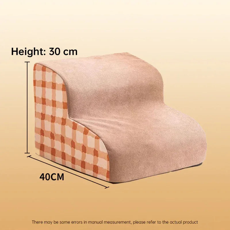 Memory Foam Pet Stairs with Non-Slip Washable Cover