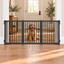 Freestanding Wooden Puppy Gate