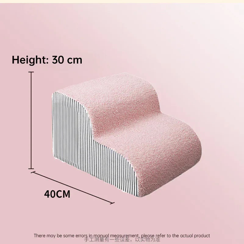 Memory Foam Pet Stairs with Non-Slip Washable Cover