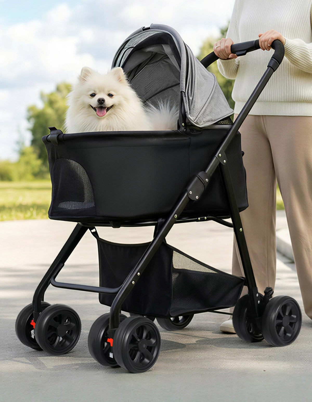 3-in-1 Dog and Cat Stroller with Car Seat and Carrier