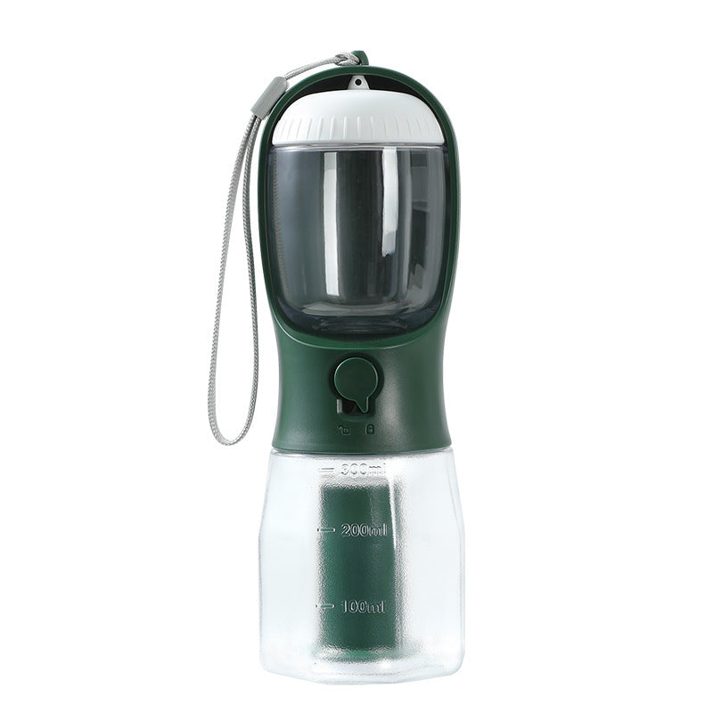 3-in-1 Portable Dog Water Bottle with Food Holder