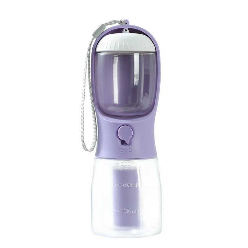 3-in-1 Portable Dog Water Bottle with Food Holder