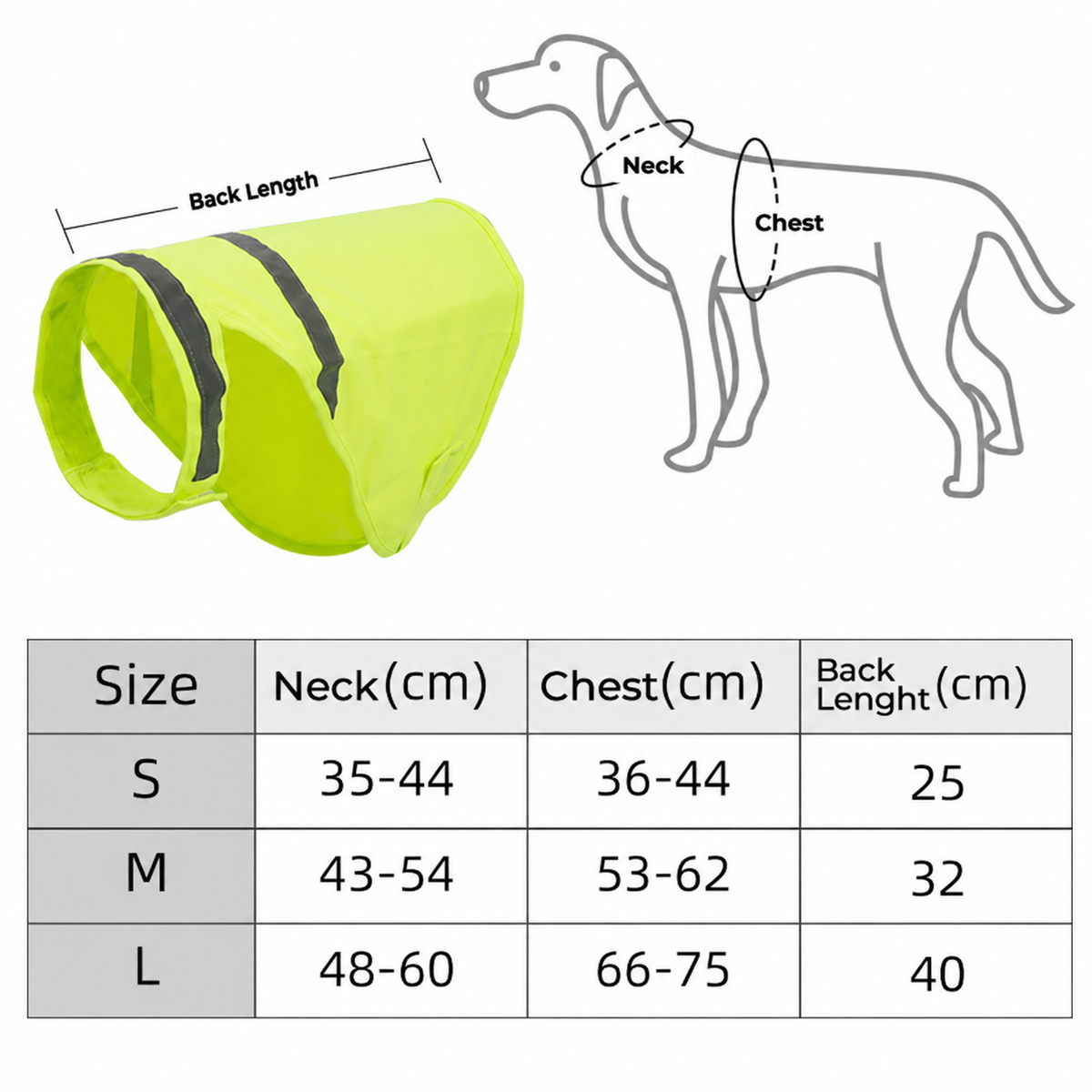 Reflective Safety Dog Vest with High Visibility