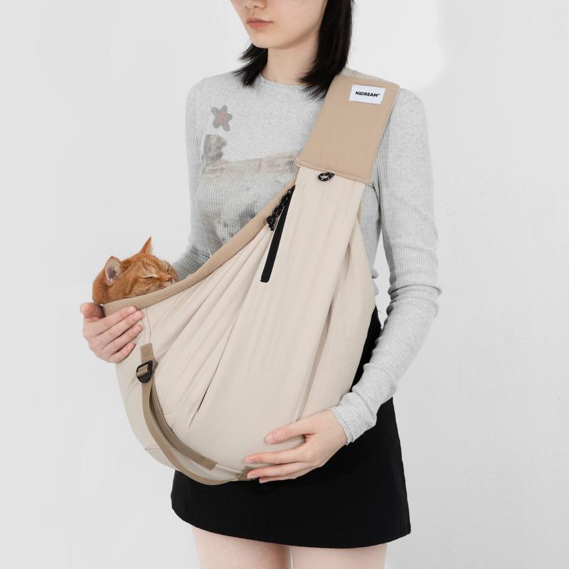 Hands-Free Pet Sling Carrier for Cats & Small Dogs