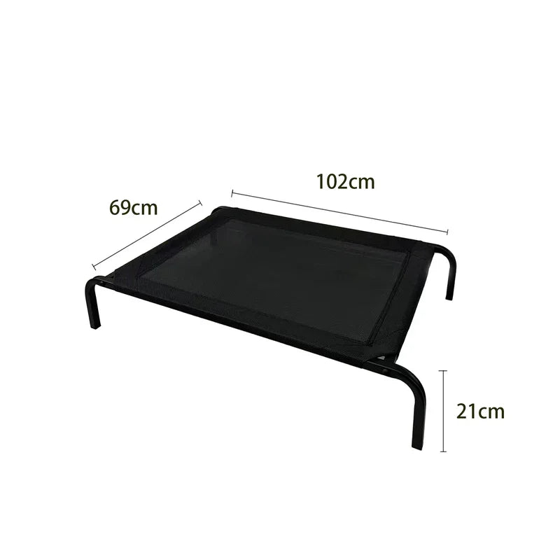 Elevated Breathable Dog Bed with Steel Frame