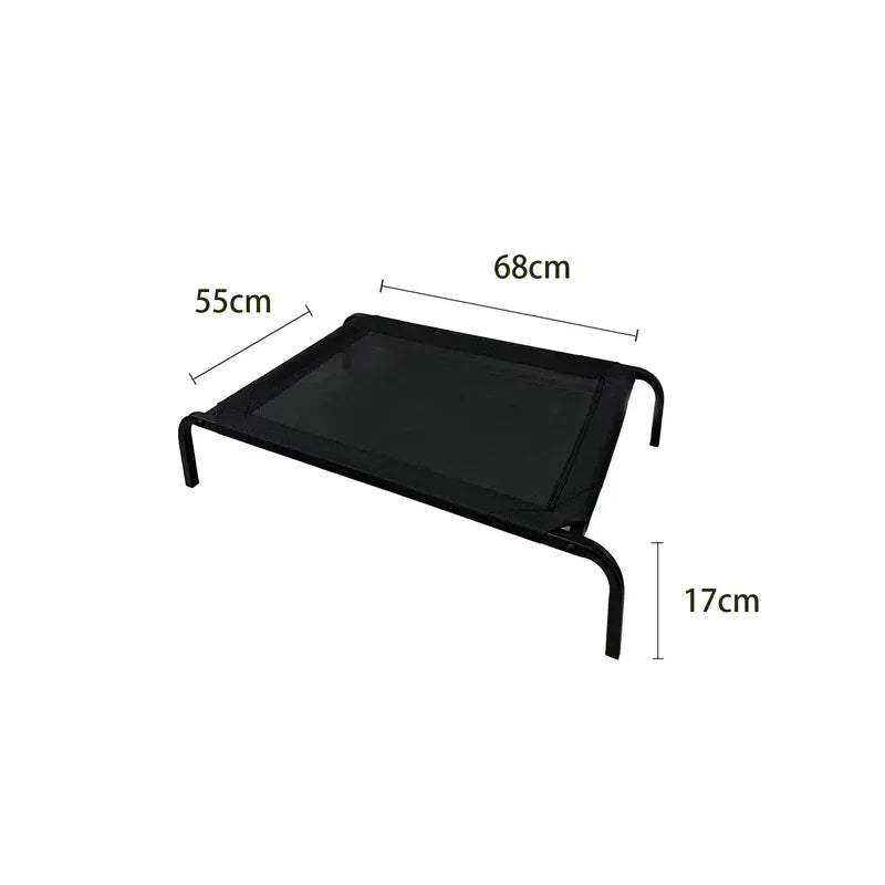 Elevated Breathable Dog Bed with Steel Frame
