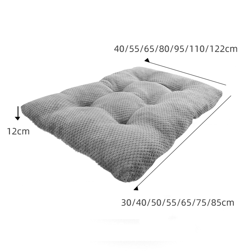 Pineapple Plush Pet Mat, Non-Slip Base