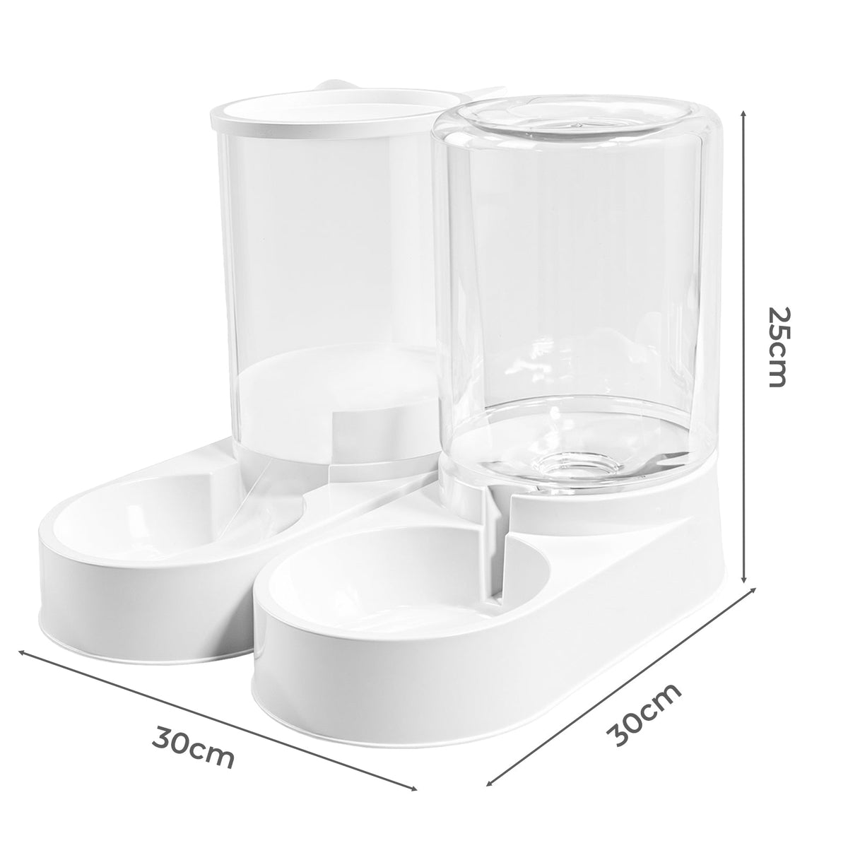 3.2L Compact Gravity Pet Feeder and Water Dispenser Set