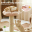 Flower Cat Scratching Post with Plush Bed
