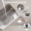 Low Entry Stainless Steel Cat Litter Box with Splash Guard