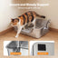 Low Entry Stainless Steel Cat Litter Box with Splash Guard