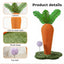 Carrot Cat Scratching Post with Plush Ball