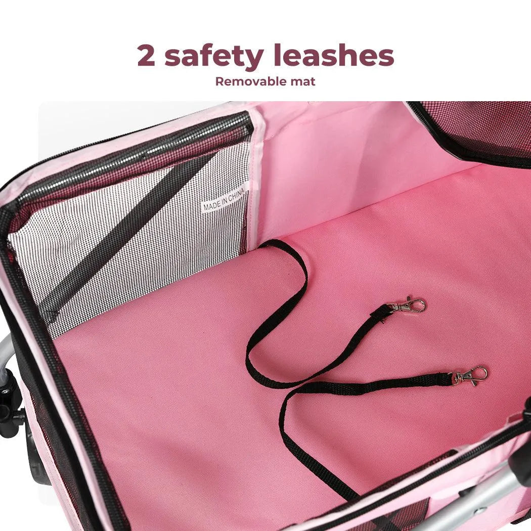 Foldable Pet Stroller for Dogs and Cats up to 15kg
