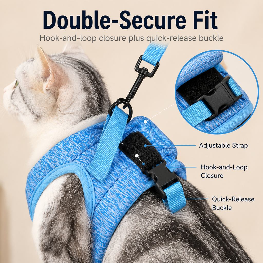 Breathable Cat Harness & Leash Set