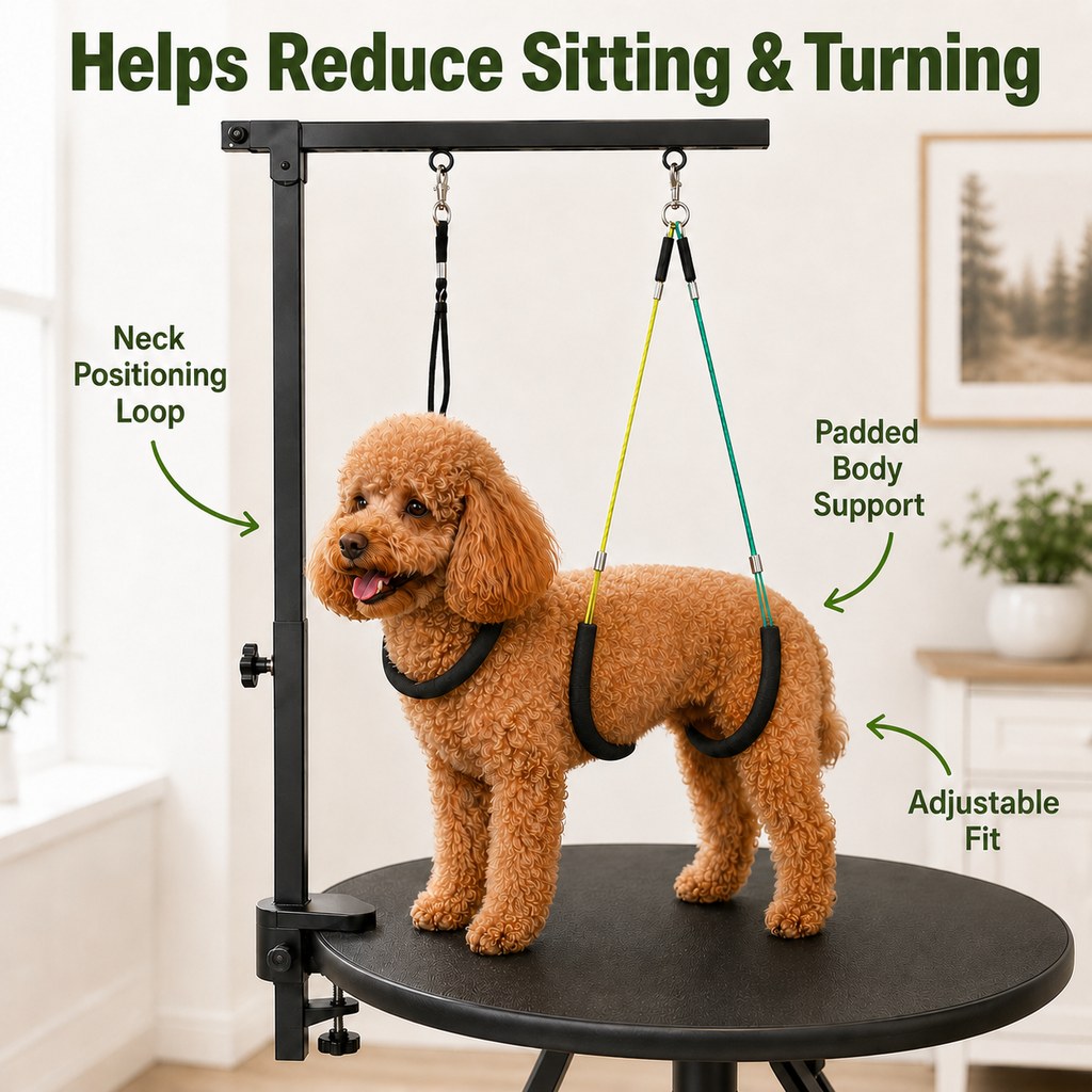 Adjustable Dog Grooming Arm Kit for At-Home Grooming