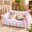 All-Season Pet Sofa Bed with Pillow for Cats and Small Dogs