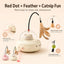 Automatic UFO Cat Toy with Laser, Feather and Catnip