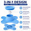 3-in-1 Dog Lick Mat & Slow Feeder Bowl for Bath Time
