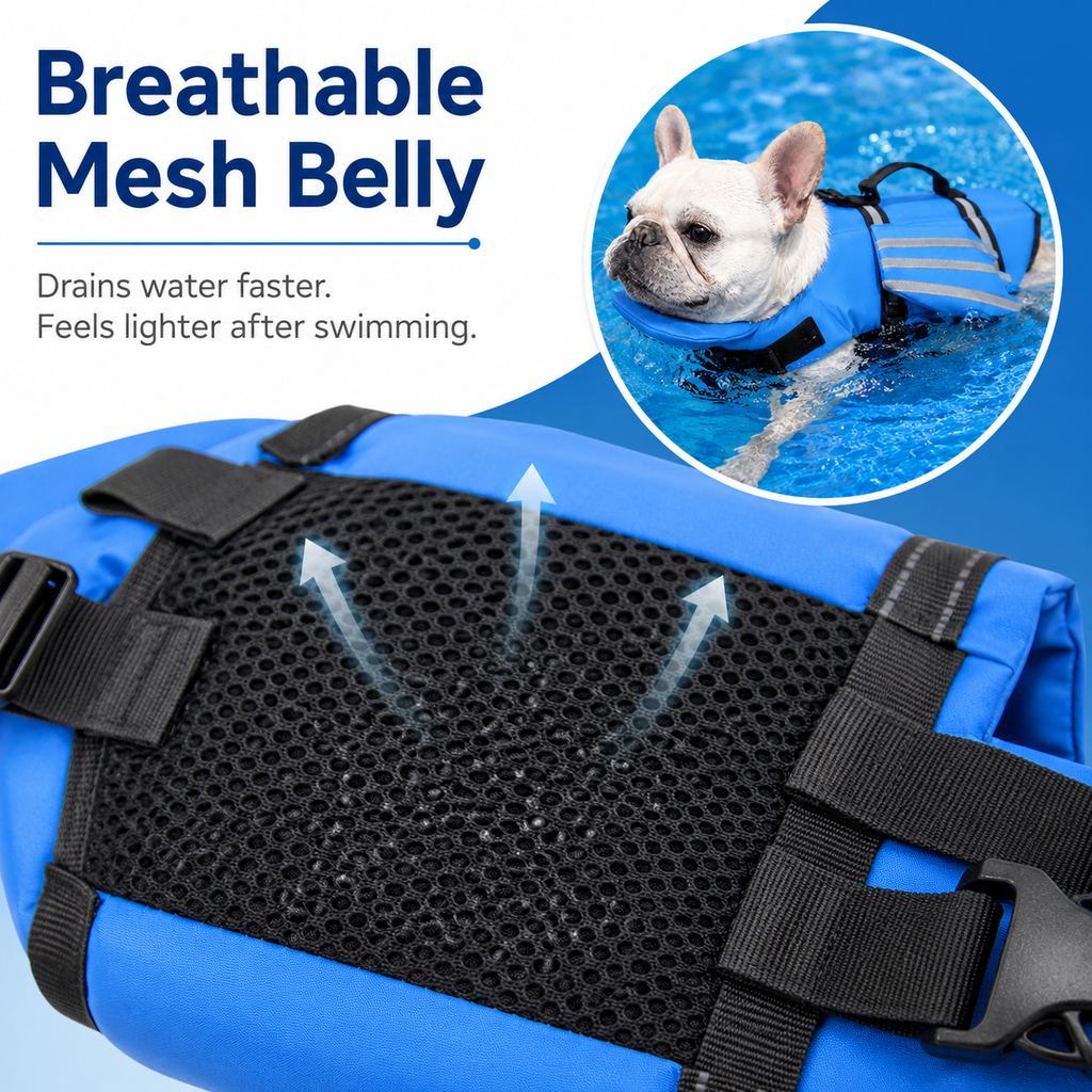 FloatGuard Dog Life Jacket with Chin Float