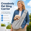 Crossbody Pet Sling Carrier for Small Dogs & Cats