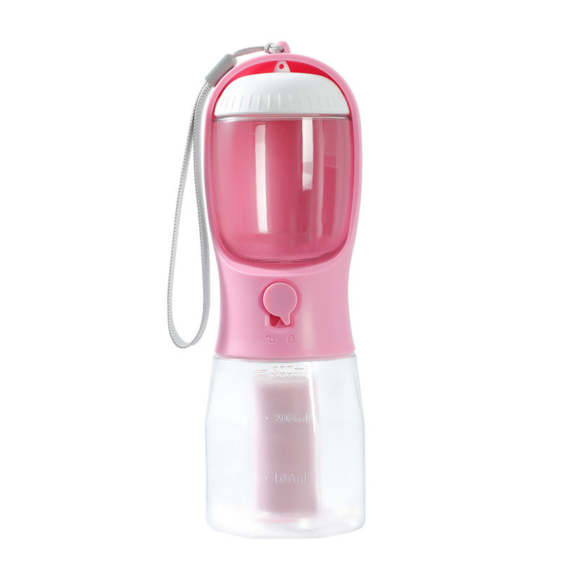 3-in-1 Portable Dog Water Bottle with Food Holder