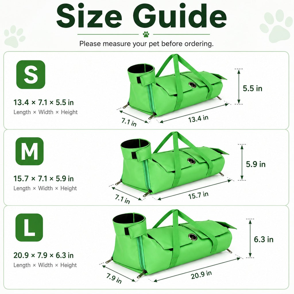 Multi-Use Cat Carrier and Grooming Bag with Paw Access