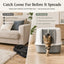 Cat Litter Box Self-Grooming Brush Door 2-Piece Set