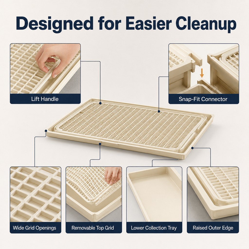 Modular Double-Layer Cat Litter Mat for Litter Boxes