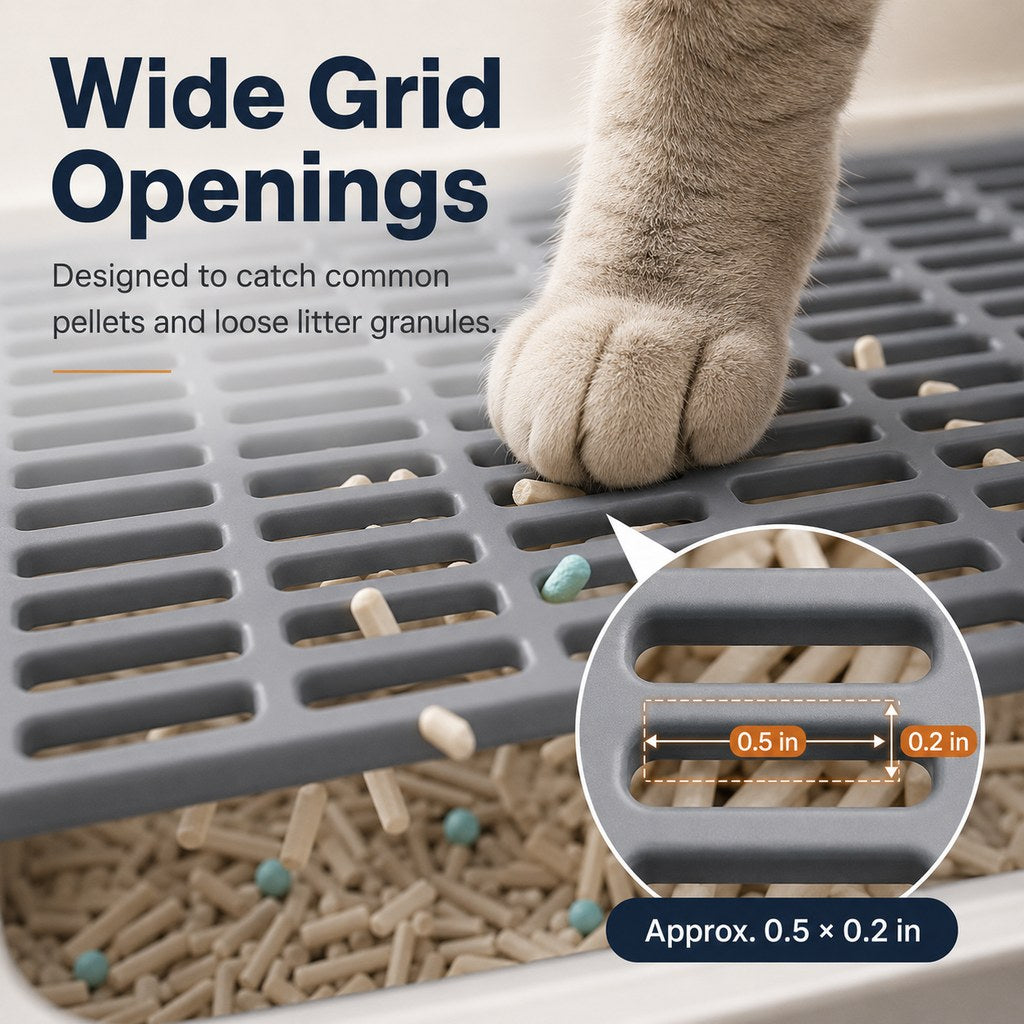 Modular Double-Layer Cat Litter Mat for Litter Boxes