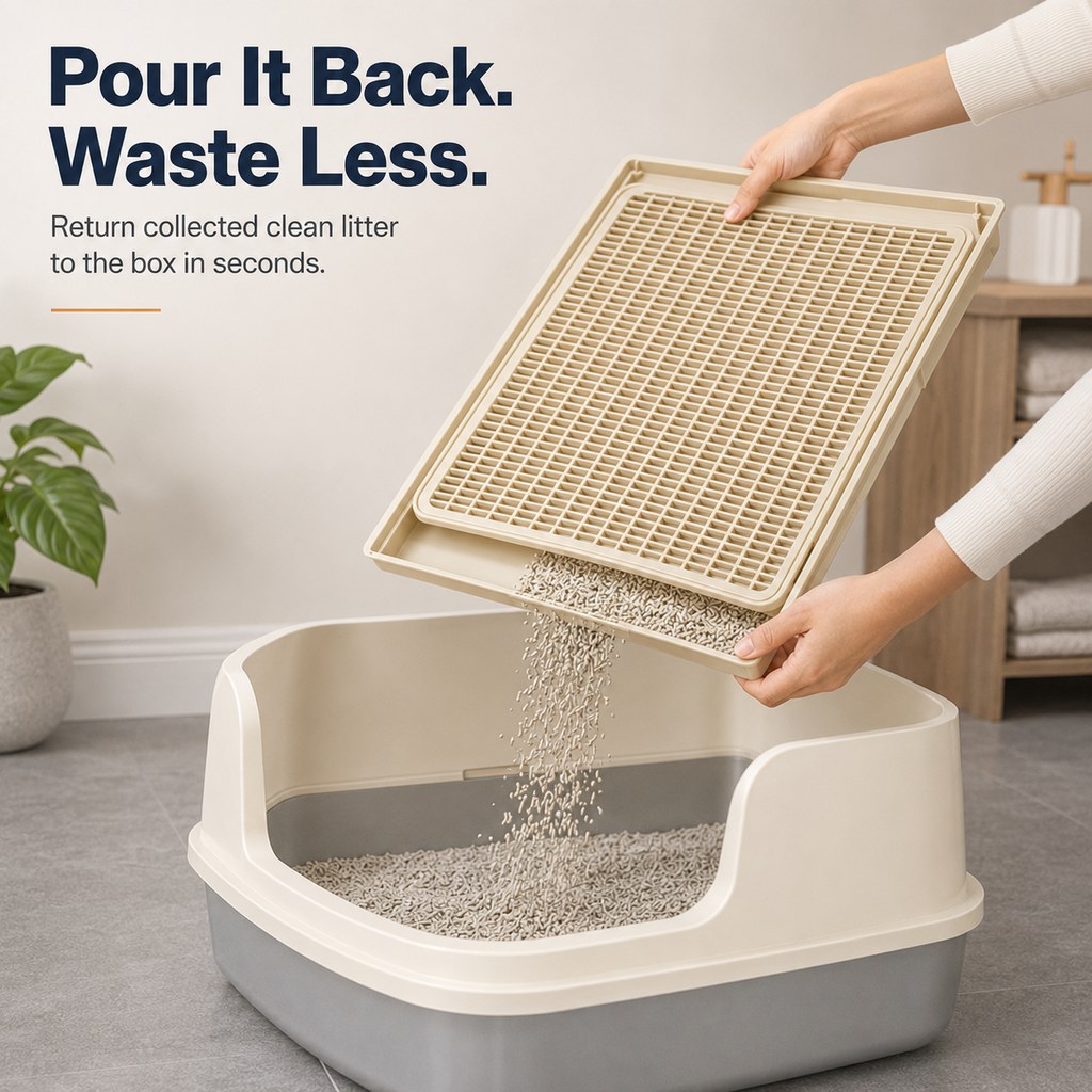 Modular Double-Layer Cat Litter Mat for Litter Boxes