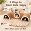 3-in-1 Multi-Cat Tunnel Bed and Play Mat for Indoor Cats