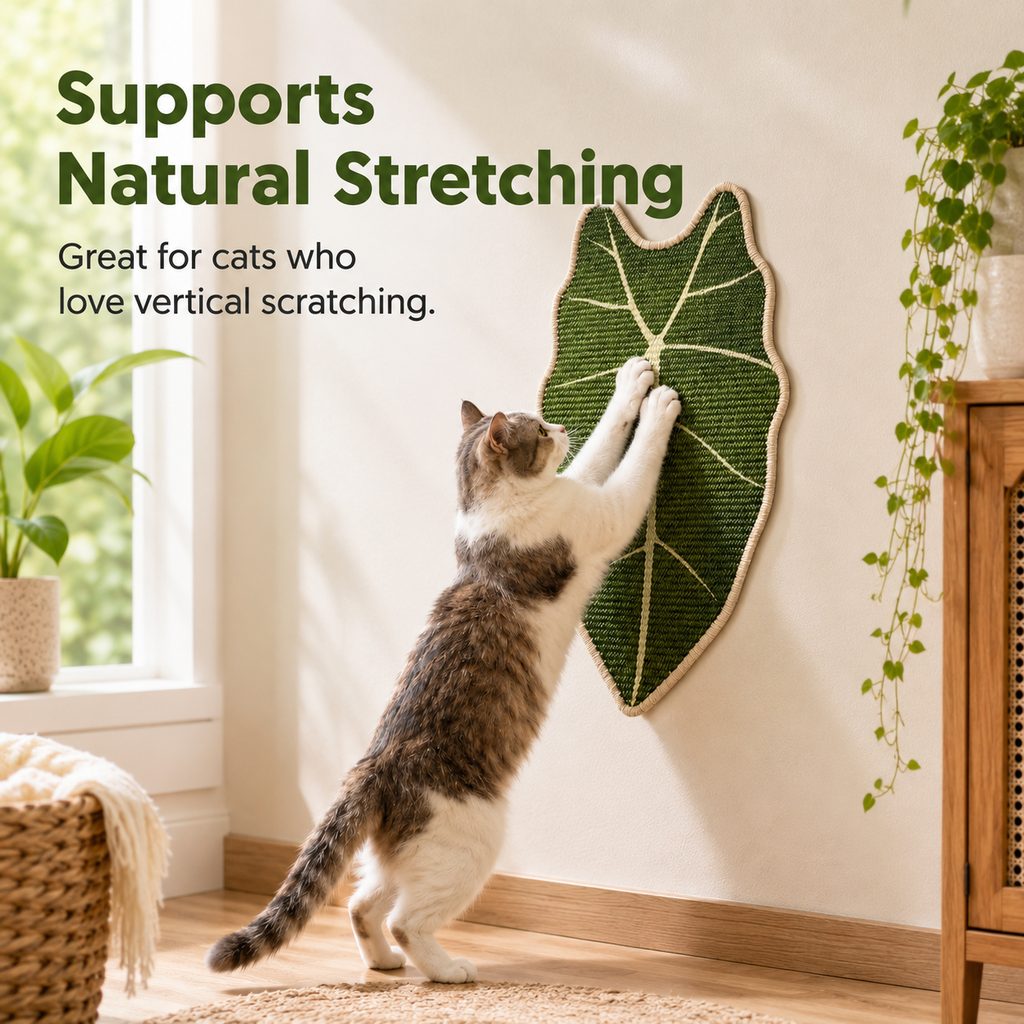 Botanical Sisal Cat Scratcher Mat for Walls & Floors