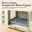 Collapsible Pet Travel Carrier - Foldable Hard-Sided Crate