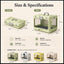 Collapsible Pet Travel Carrier - Foldable Hard-Sided Crate