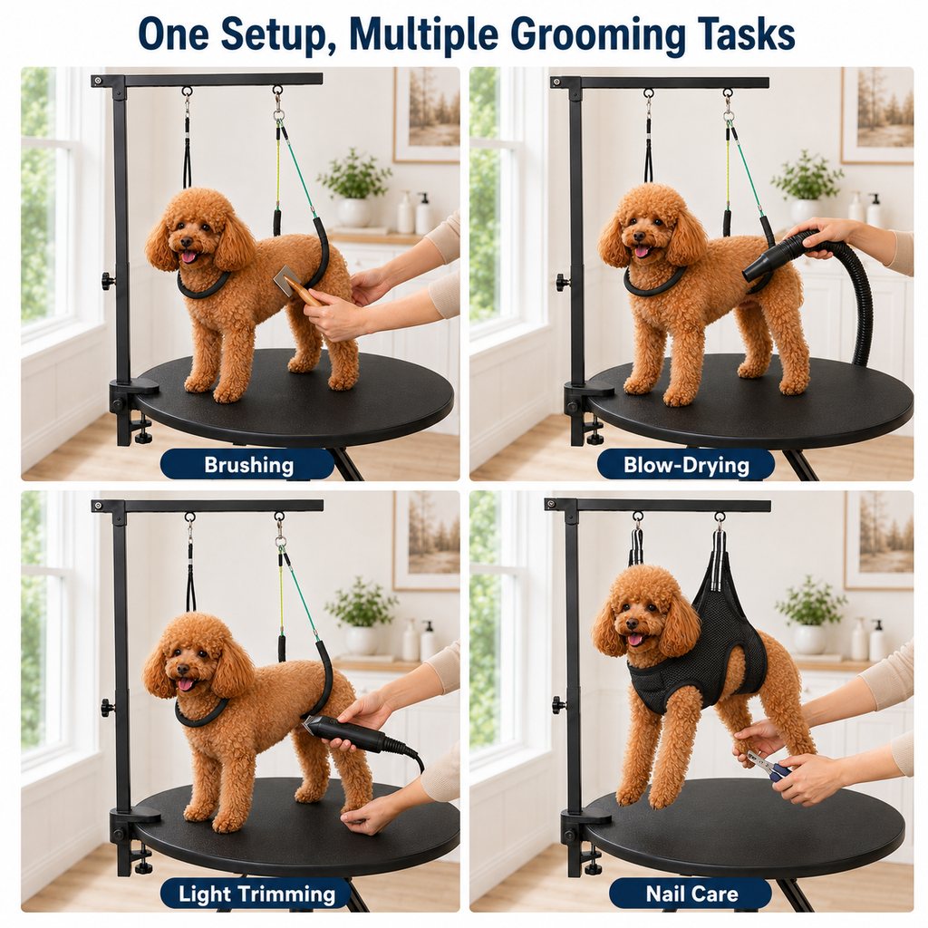 Adjustable Dog Grooming Arm Kit for At-Home Grooming