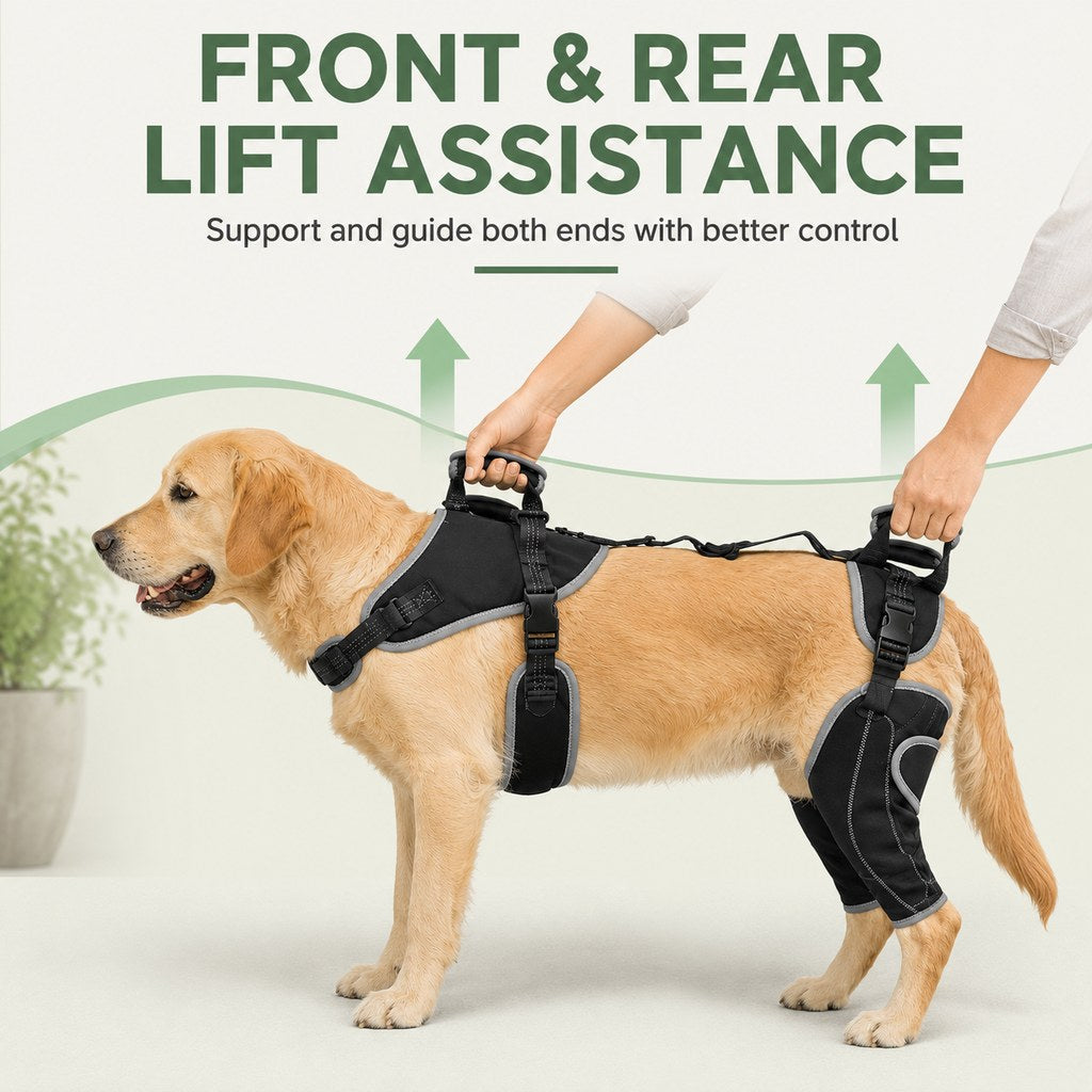 Full-Body Dog Lift Harness with Dual Rear-Leg Sleeves