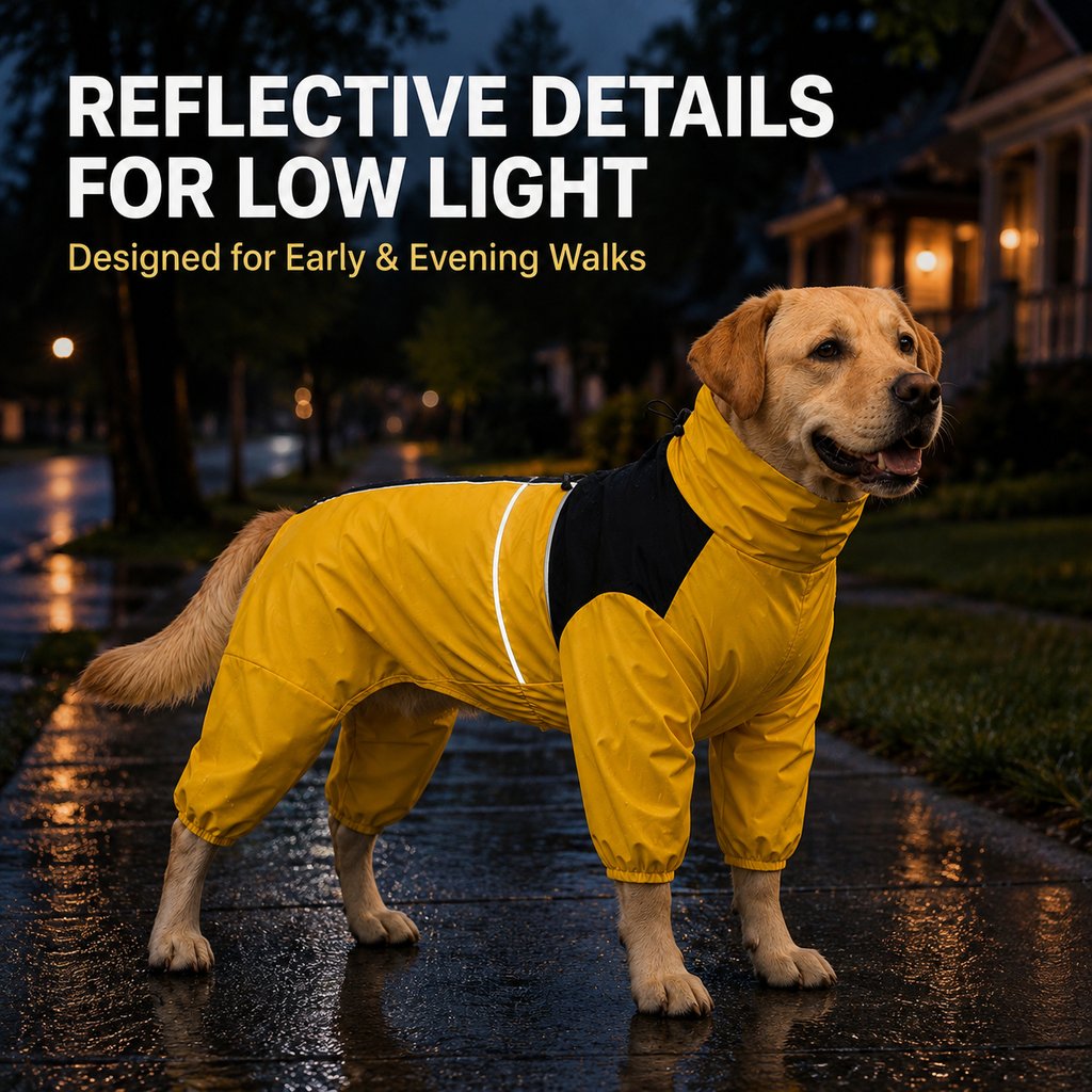 Full-Body Waterproof Dog Rain Suit for Muddy Walks