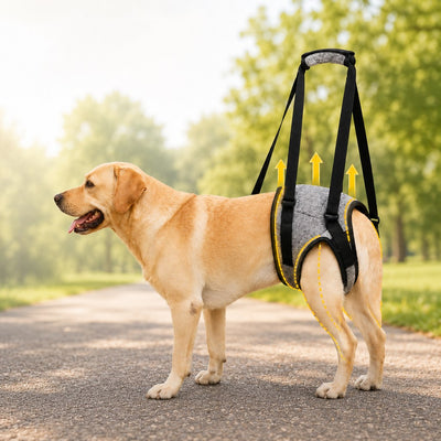 Rear Support Dog Sling Harness for Stairs & Car Rides