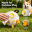 Interactive Dog Soccer Ball with Grab Tabs - Inflatable